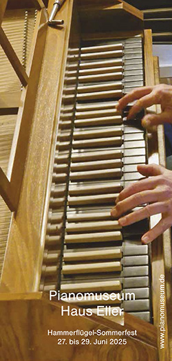 Flyer Pianomuseum Hammerflügel-Festival 2025