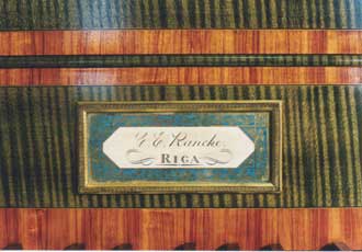 Hammerflügel Christian Erdmann Rancke - Namensschild Hammerflügel Christian Erdmann Rancke - Namensschild