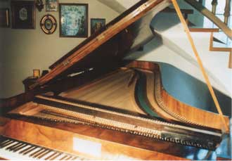 Hammerflügel Joseph Baumgartner 1830 - akustische Anlage Hammerflügel Joseph Baumgartner 1830 - akustische Anlage