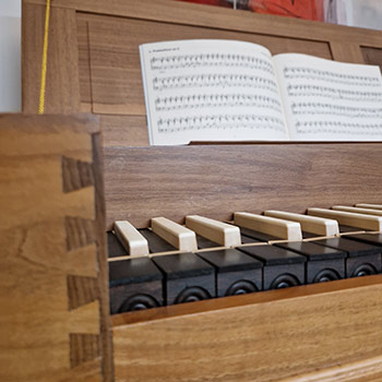 ungebundenes, zweichöriges Clavichord Anonymus, deutsch, ca. 1790, Kopie von Jacques C. M. van t Veer 2004